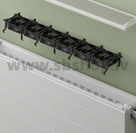KERMI X-Flair KV22-600*2000 radiators ar ventilatoru apakšas pieslēgumu