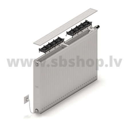 KERMI X-Flair LINE-V multi 22-600*1300 radiators ar ventilatoru apakšas pieslēgumu