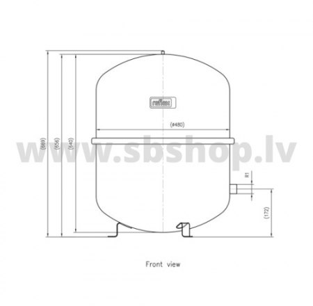 Izplešanās trauks REFLEX N 100L, 6bar