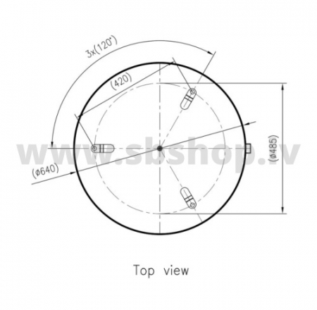 Izplešanās trauks REFLEX N 200L, 6bar