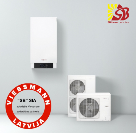 Viessmann Vitocal 100-S siltumsūknis 15.7kW (7,6-16,7kw)  ar dzesēšanas funkciju